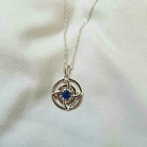 Dark Blue Crystal Necklace for Women